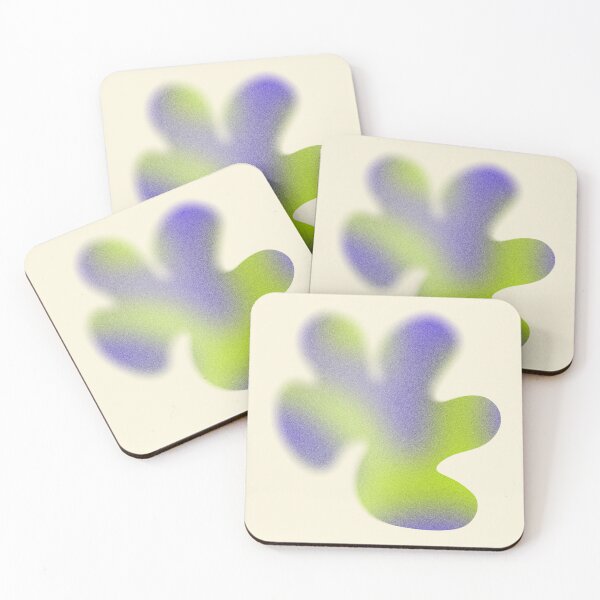 Item preview, Abstract shape design with noise in green and purple color designed and sold by AlarconStudio.