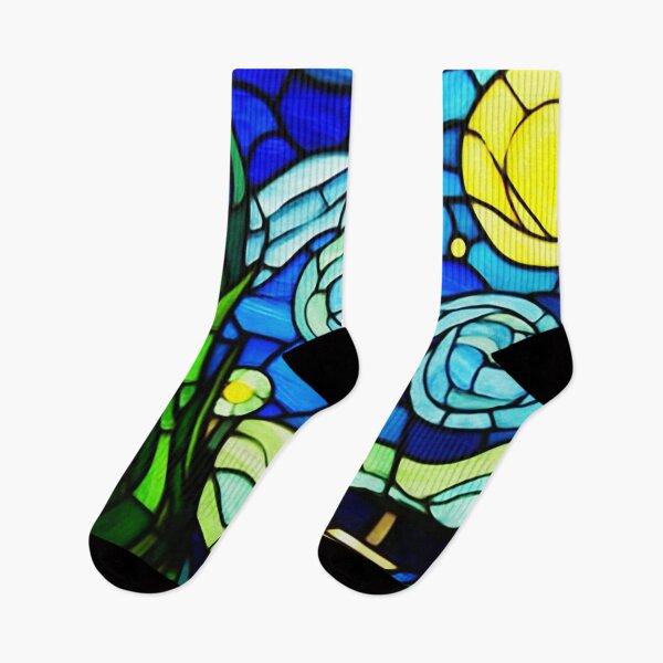 Item preview, Van gogh Starry Night Stained Glass designed and sold by Vangoholic.