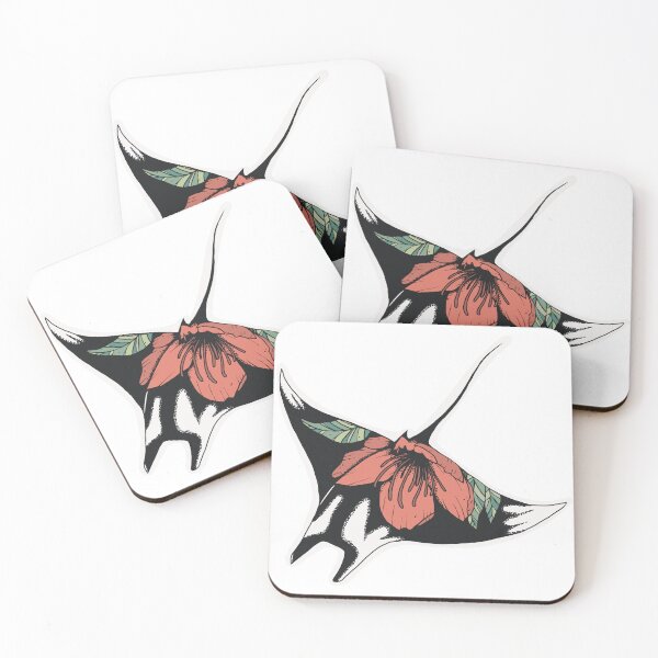 Item preview, Flowered Manta ray  designed and sold by Nikea Hoffman.