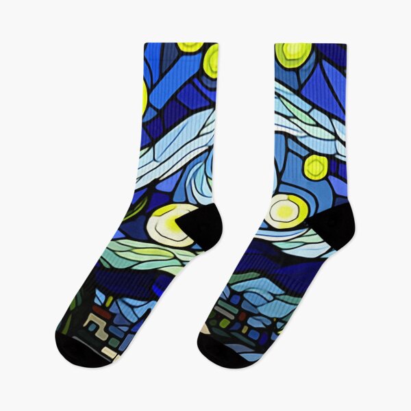 Item preview, Van gogh Starry Night Stained Glass designed and sold by Vangoholic.