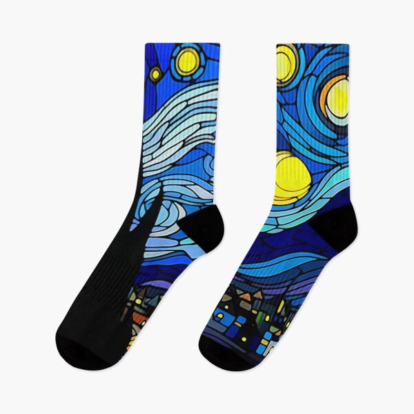 Item preview, Van gogh Starry Night Stained Glass designed and sold by Vangoholic.