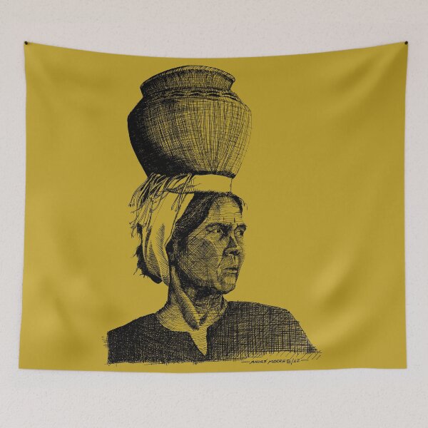 Item preview, Ink Elegance: Elderly Grace in Every Stroke designed and sold by atelieamoraes.