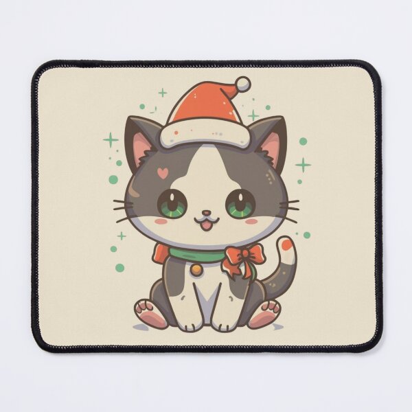 Item preview, Retro Christmas Kitten Orange Tipped Tail designed and sold by CraftedRealm.
