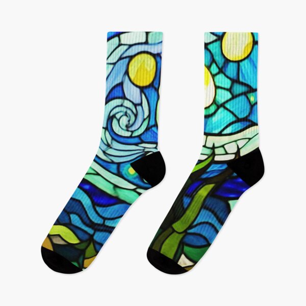 Item preview, Van gogh Stained Glass Starry Night designed and sold by Vangoholic.