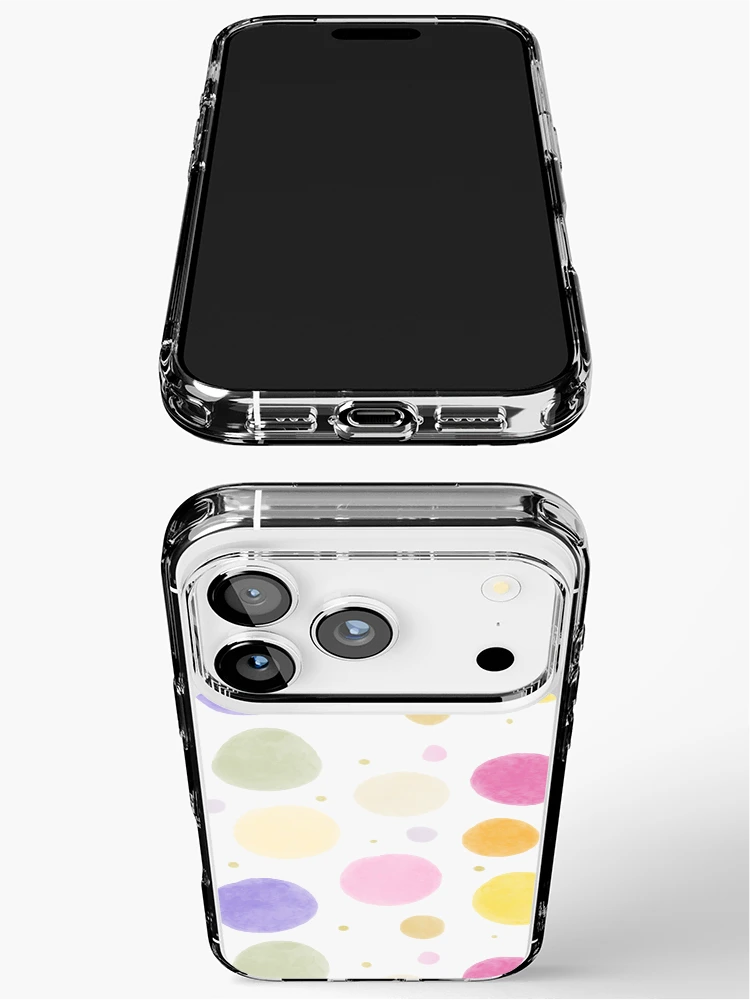 Thumbnail 3 of 5, iPhone Case, Color Circle Dot Pattern designed and sold by InversionGraph.