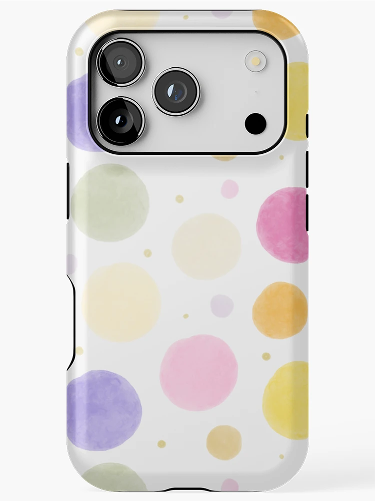 Thumbnail 1 of 4, iPhone Case, Color Circle Dot Pattern designed and sold by InversionGraph.