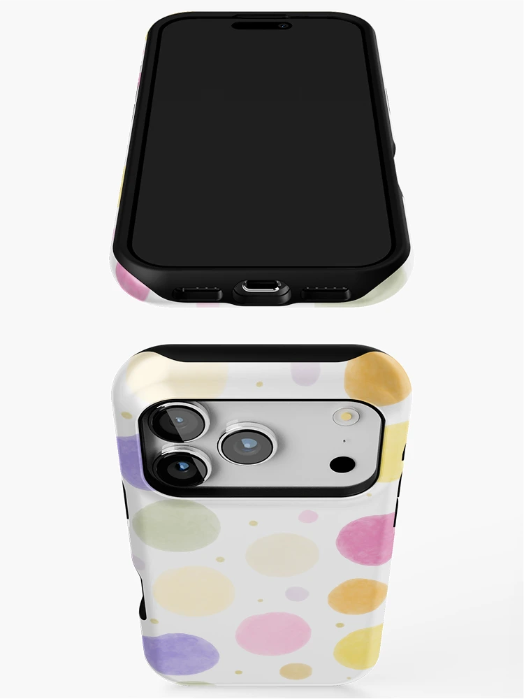 Thumbnail 3 of 4, iPhone Case, Color Circle Dot Pattern designed and sold by InversionGraph.