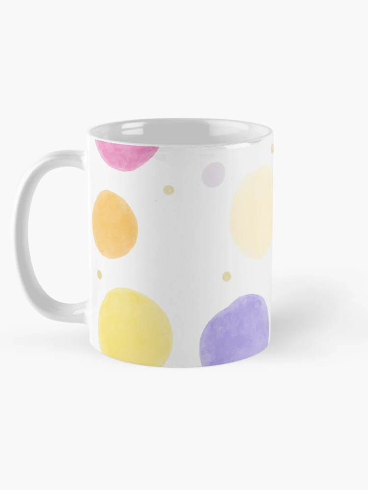 Thumbnail 5 of 6, Coffee Mug, Color Circle Dot Pattern designed and sold by InversionGraph.