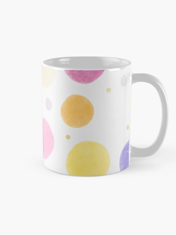 Thumbnail 3 of 6, Coffee Mug, Color Circle Dot Pattern designed and sold by InversionGraph.