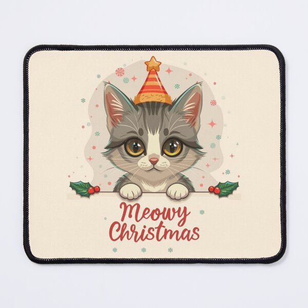 Item preview, Meowy Christmas Cat designed and sold by CraftedRealm.
