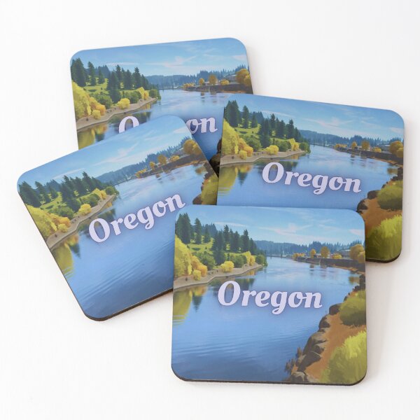 Item preview, Oregon River Mountain And Trees designed and sold by OregonsOwn.