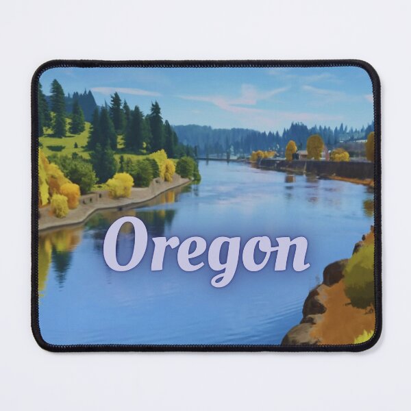 Item preview, Oregon River Mountain And Trees designed and sold by OregonsOwn.