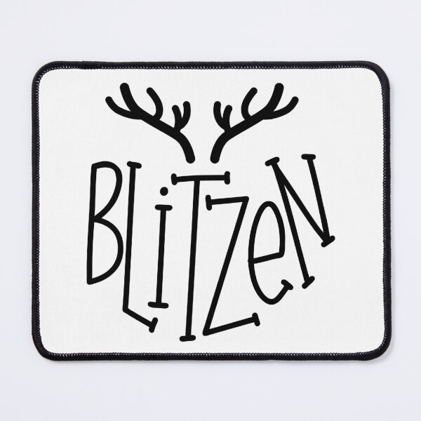 Aperçu de l'œuvre Conception de Noël de renne Blitzen créée et vendue par slicksdesigns.