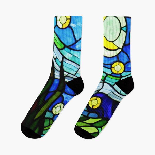 Item preview, Van gogh Starry Night Stained Glass designed and sold by Vangoholic.