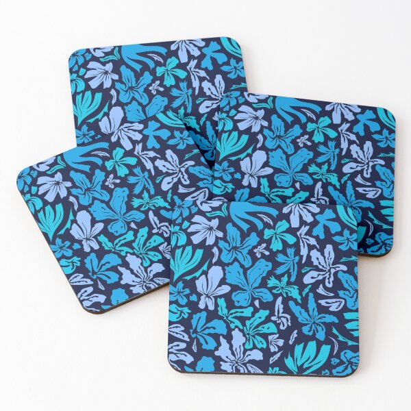 Item preview, Pattern blue flowers designed and sold by akolesnyksketch.
