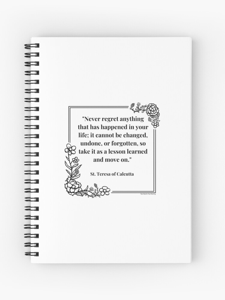Thumbnail 1 of 3, Journal, Never regret anything; take it as a lesson and move on designed and sold by ththpodcast.