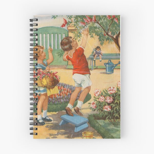 Item preview, Girl and boy picking flowers from a tree designed and sold by State Library of South Australia.