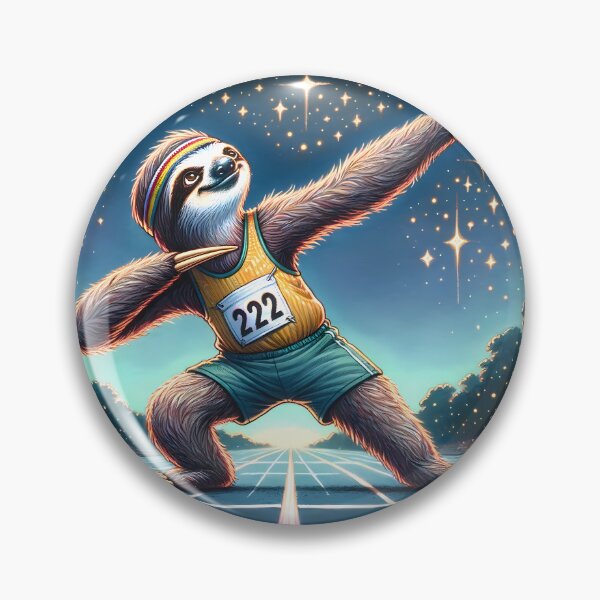 Item preview, Magical Track Star Sloth designed and sold by slothsandducks.