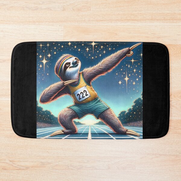 Item preview, Magical Track Star Sloth designed and sold by slothsandducks.