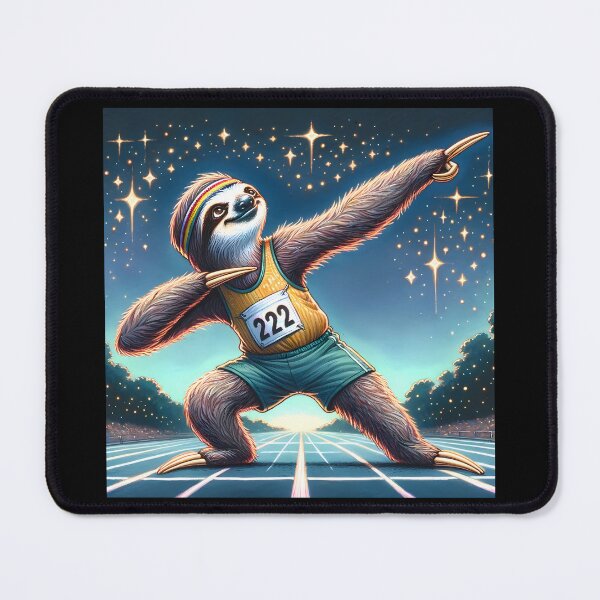 Item preview, Magical Track Star Sloth designed and sold by slothsandducks.