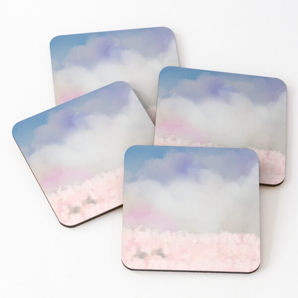 Item preview, Field of pink flowers on top of the mountain designed and sold by MissSairung.
