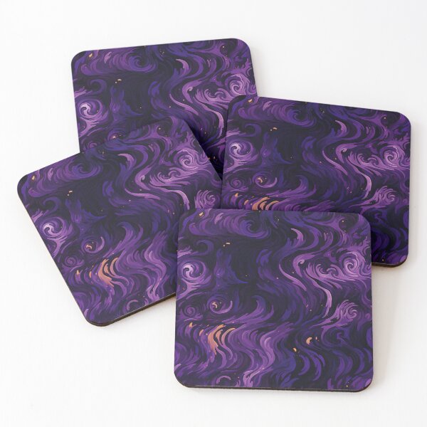 Item preview, Mysterious Maze: Dark Purple Swirls in German Expressionist Style designed and sold by polonuim210.