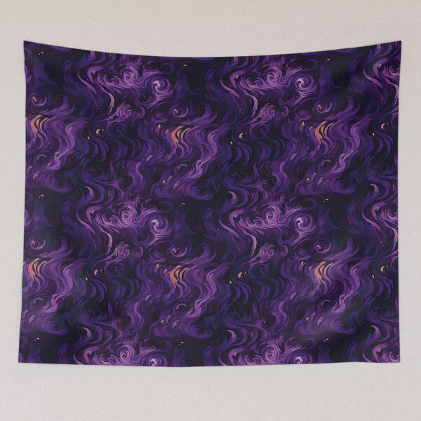 Item preview, Mysterious Maze: Dark Purple Swirls in German Expressionist Style designed and sold by polonuim210.