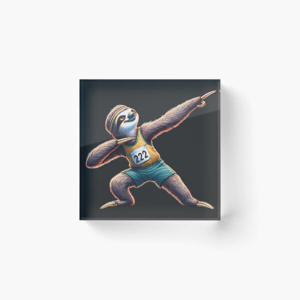 Item preview, Magical Track Star Sloth cutout designed and sold by slothsandducks.
