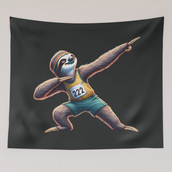 Item preview, Magical Track Star Sloth cutout designed and sold by slothsandducks.