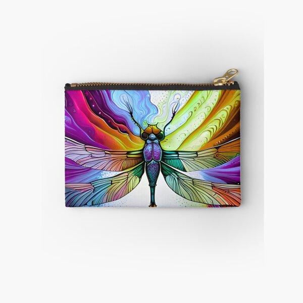 Item preview, Dragonfly Stained Glass Cartoon designed and sold by druidwolfart.