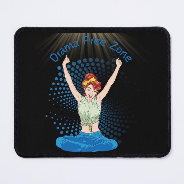 Item preview, Pop Art Happy Woman - Drama Free Zone designed and sold by LionessLove.