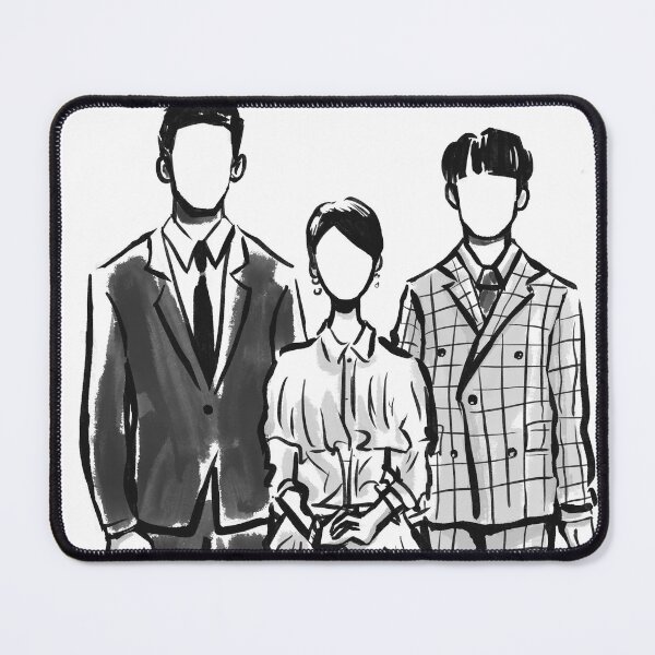 Item preview, 사이코지만괜찮아 IOTNBO - Family Portrait of (black and white ver.) designed and sold by gloria art.