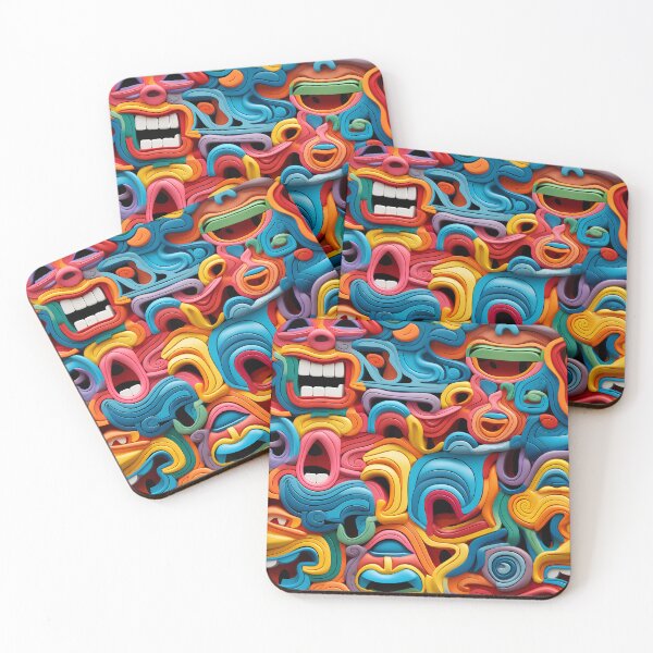 Item preview, Pop Art Extravaganza: Riotous Colors and Laughing Faces designed and sold by polonuim210.