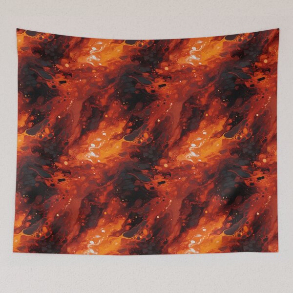 Item preview, Wildfire Passion: Pollock-Inspired Abstract Energy Patterns designed and sold by polonuim210.