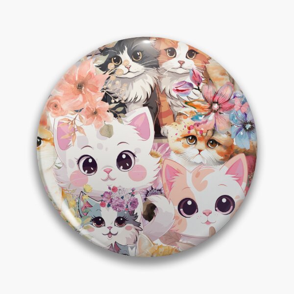 Item preview, Kitty Flower Friends  designed and sold by davechi-stone.