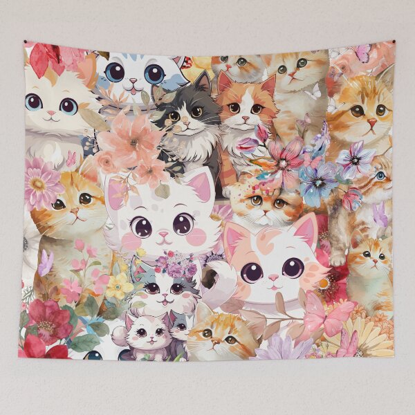 Item preview, Kitty Flower Friends  designed and sold by davechi-stone.