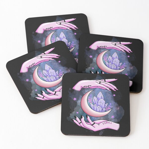 Item preview, Crystal Moon: Where Dreams Embrace the Cosmos designed and sold by MysticOzzy.