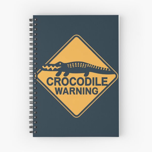 Item preview, Crocodile Warning Road Sign designed and sold by FlexYourMind.