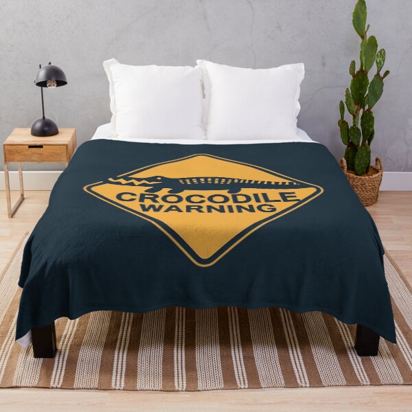 Item preview, Crocodile Warning Road Sign designed and sold by FlexYourMind.