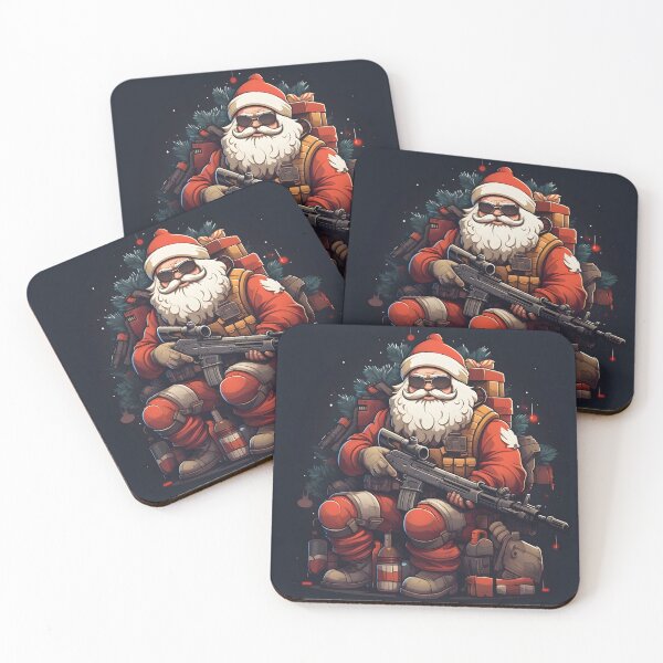 Item preview, tactical christmas santa claus holiday print designed and sold by dcrc.