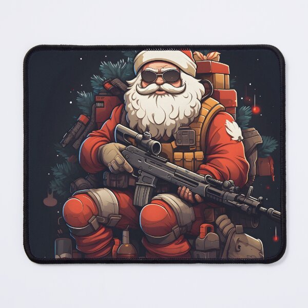 Item preview, tactical christmas santa claus holiday print designed and sold by dcrc.