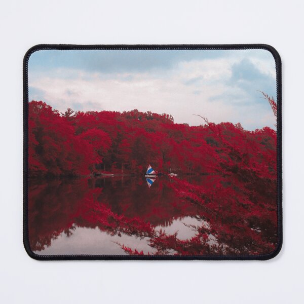 Item preview, Aerochrome lone boat designed and sold by Cole Zeris.