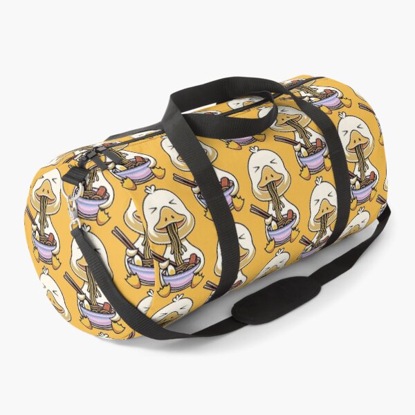 Item preview, Cute duck eating ramen cartoon illustration designed and sold by cubbone.