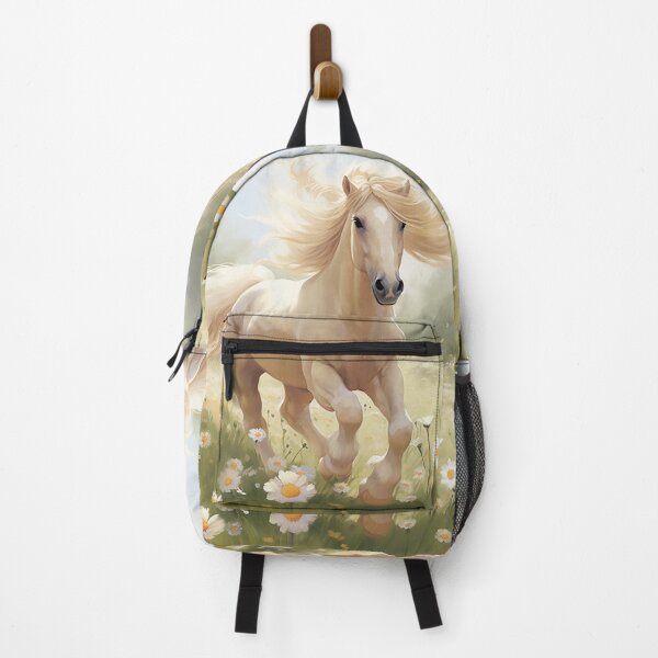 Item preview, Wildflower Meadow Dream - Graceful Horse in Nature's Splendor designed and sold by PaintbrushPlace.
