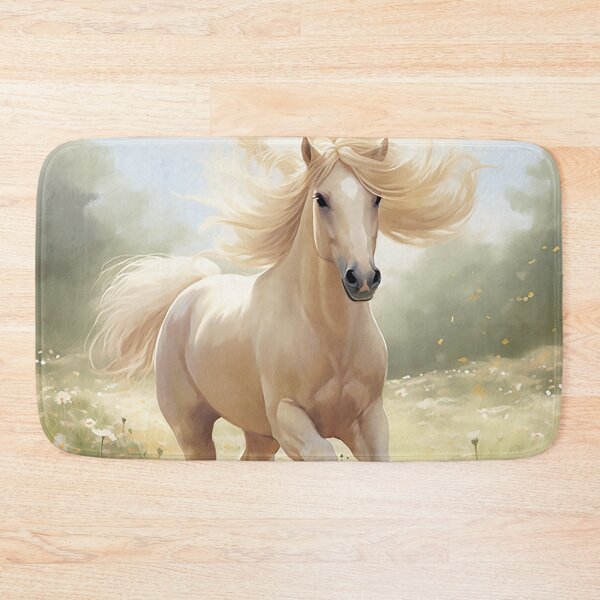 Item preview, Wildflower Meadow Dream - Graceful Horse in Nature's Splendor designed and sold by PaintbrushPlace.