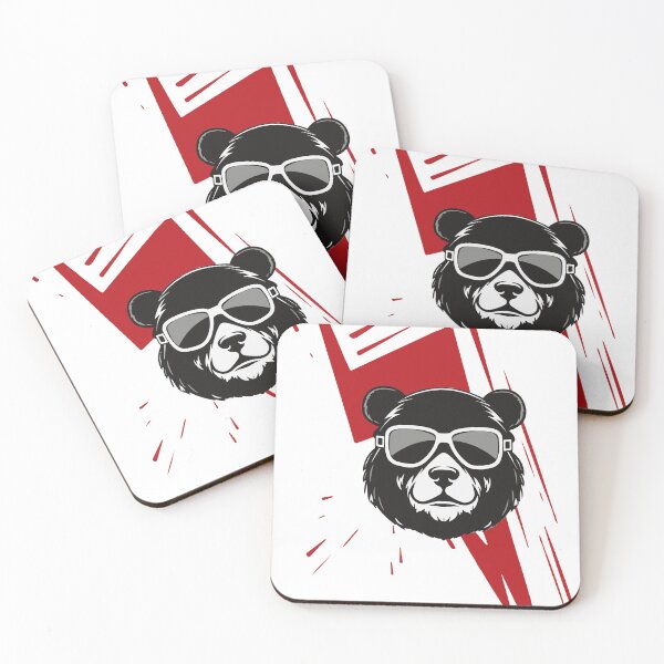 Item preview, Chill Bear Market Red designed and sold by WageSlavery.