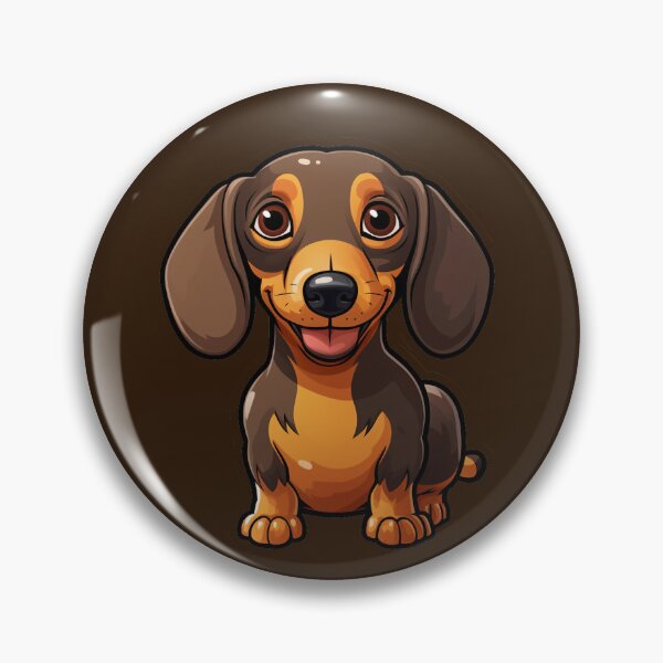 Item preview, Weiner Dog Laptop Sticker Magnet Pin Gift  designed and sold by MainEventMedia.