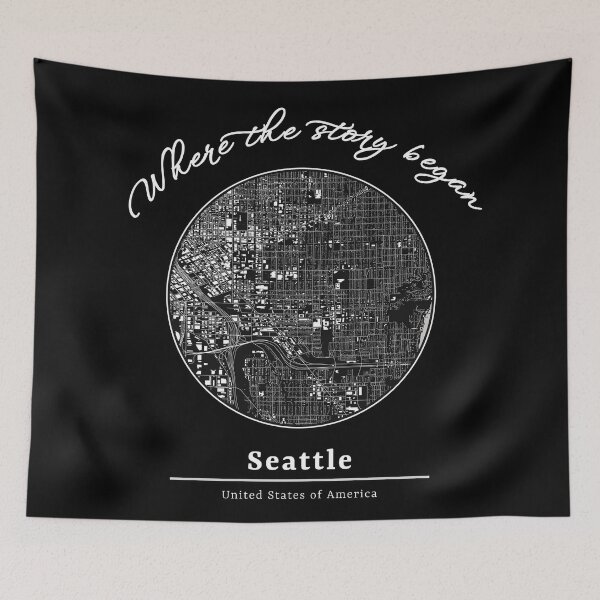Item preview, Where The Story Began USA Seattle Hometown City designed and sold by Ninety9Secrets.