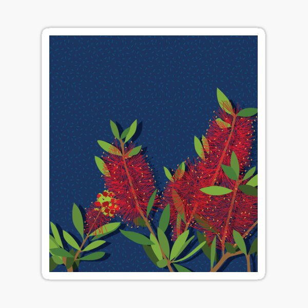 Item preview, Bottlebrush Crimson Flowers Australian Flora designed and sold by blueidesign.