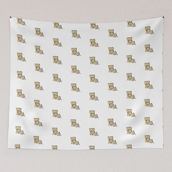 Item preview, Louisiana Heart Design, Black And Gold. designed and sold by PNWEnergy.